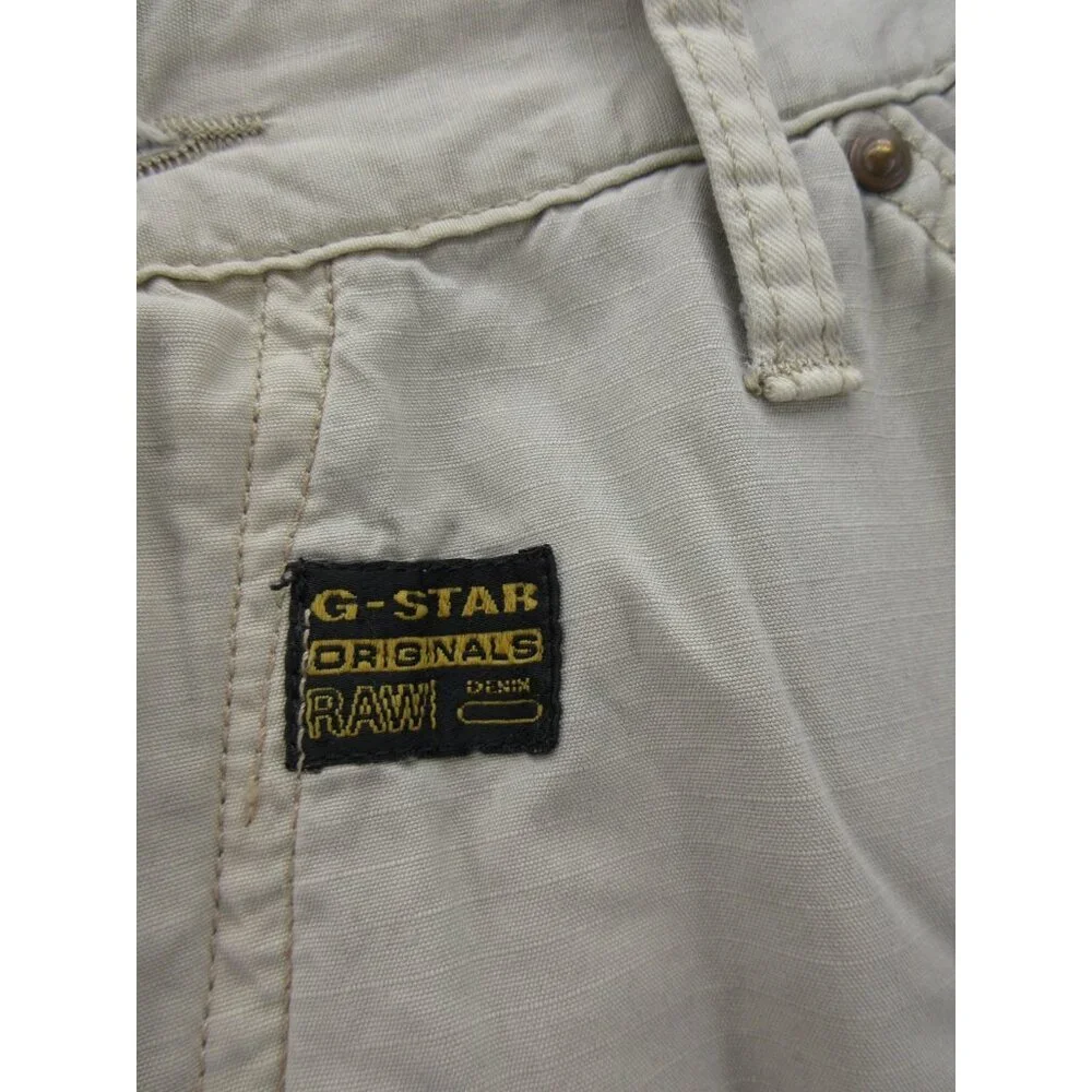 VINTAGE G Star Raw Pants 33X32 Elwood 3D Double Knee Baggy Skater Y2K* - Picture 3 of 15